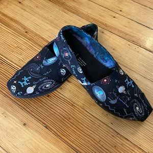 TOMS Alpargata Black Physics Glow-in-the-Dark Science Space Chemistry Shoes
